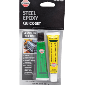 Versachem 44209 4 Minute Steel Epoxy Quick-Set 2 oz (56.7 g) industrial-strength epoxy for bonding and repairing metal, wood, masonry, and concrete.
