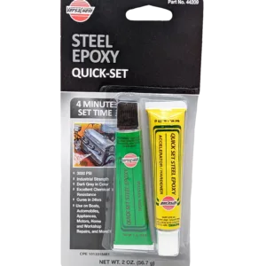 Versachem 44209 4 Minute Steel Epoxy Quick-Set 2 oz (56.7 g) industrial-strength epoxy for bonding and repairing metal, wood, masonry, and concrete.