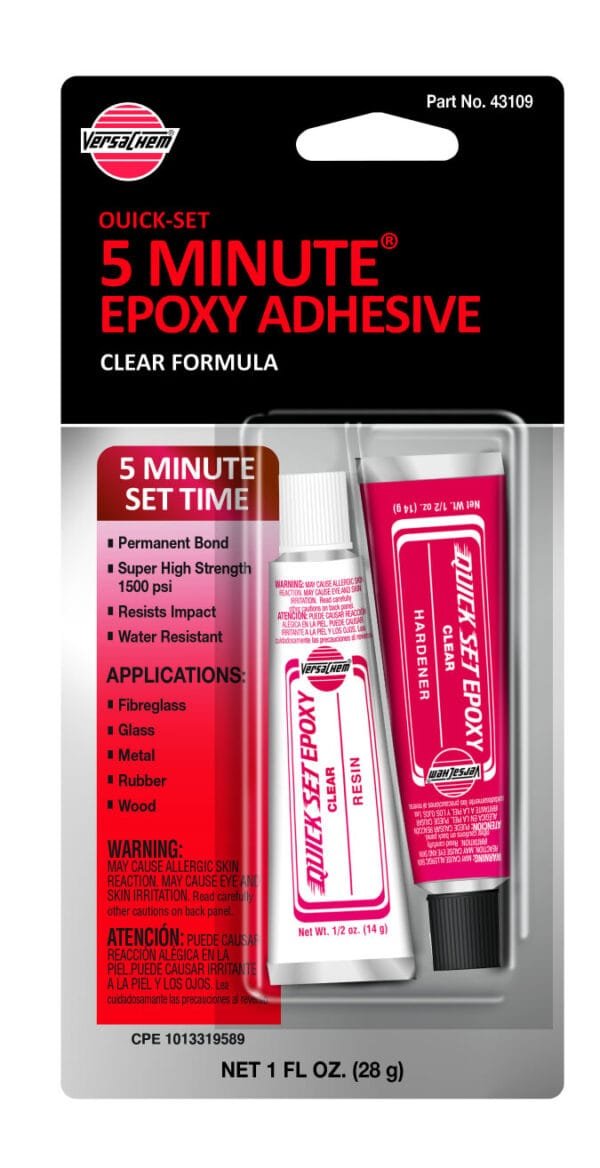 VersaChem 5 Minute Epoxy Adhesive, Quick-Set (43109) – 1 oz. (28g)