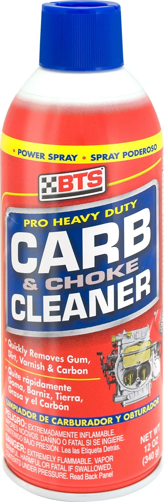 BTS B-00101E Carb & Choke Cleaner Professional - 12 oz