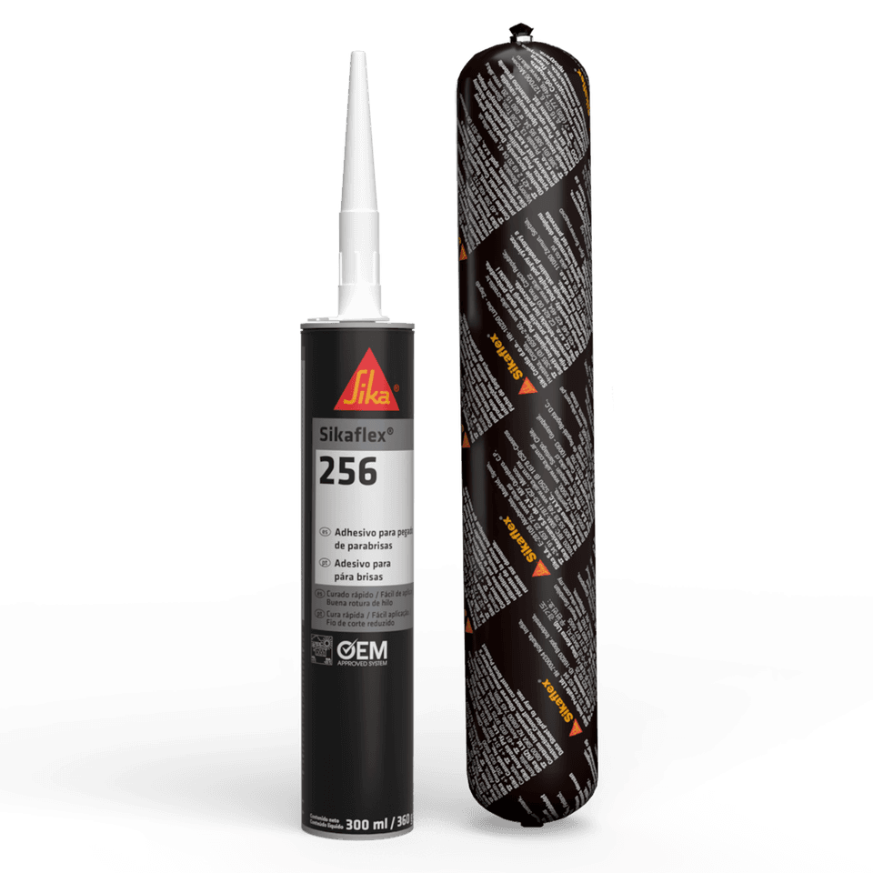 Sikaflex-256 adhesive cartridge and foil sausage packaging