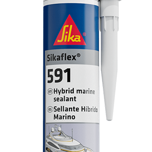 Sikaflex-591 300 ml marine sealant cartridge with nozzle